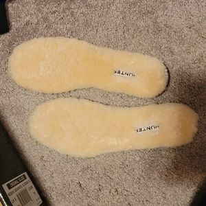 Hunter boots shearling inserts